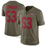 Maglia NFL Limited Bambino San francisco 49ers San Francisco 49ers 53 Bowman 2017 Salute To Service Verde